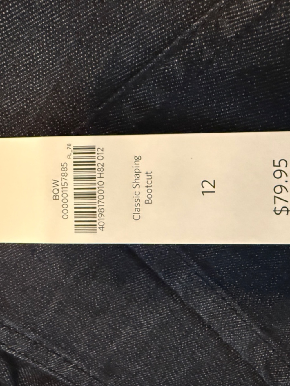 NWT Coldwater Creek Classic Fit Booted Leg Dark Wash Jeans size 12 - Picture 9 of 9